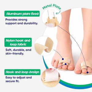Adjustable <strong>Toe</strong> Straightener <strong>Toe</strong> Separator for Men Women, Removable <strong>Toe</strong> Splint Wrap <strong>Support</strong>, Suitable for Crooked Overlapping <strong>Toe</strong> - Product Image 3