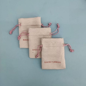 Wholesale Imitation Suede <b>Drawstring</b> <b>Pouches</b> for Jewelry Accessories Gift Packaging with Custom Printing to Protect Against Dust - Product Image 5