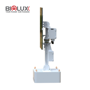 Smart Solar <span class=keywords><strong>Cctv</strong></span> Light Tower Trailer kamera Solar kustom seluler dengan baterai LFP untuk situs pekerjaan