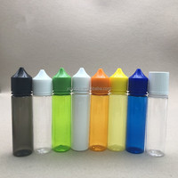 Stylo long ou court épais de conception Unique 15ml 30ml 50ml 60ml 100ml 120ml presser liquide transparent PET V3 bouteille en plastique pour jus