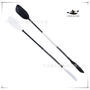 Pala de kayak Aqua Marina de 2200 mm, negra y blanca, para uso recreativo en lagos y ríos, ajuste universal, PVC ecológico - Product Image 3