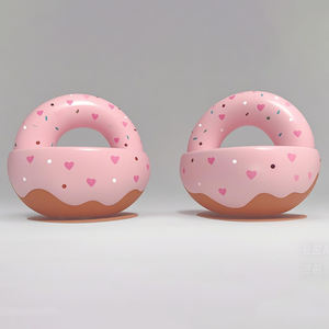 Custom Modern Durable Eco-Friendly Waterproof Pink Donut Shaped Chair Set for School Park Outdoor Commercial Spaces-Instagram - Product Image 2