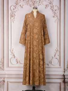 Abaya de Lujo, Ropa Islámica de Dubái, Alta Calidad, con Cuentas, Diseño Floral 3D, Ropa <span class=keywords><strong>Tradicional</strong></span> de Medio Oriente, <span class=keywords><strong>Vestido</strong></span> Jalabiya Árabe de Marruecos - Product Image 4
