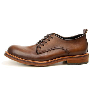 Nuevo modelo de zapatos Oxford tallados en piel de vaca, formales, casuales, de alta gama, con cordones, pulidos a mano, para hombre. - Product Image 5