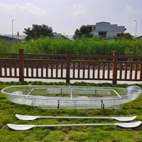 Kayak Transparente de Policarbonato para Paseos Turísticos, Canoa con Fondo Transparente, Kayak Flotante
