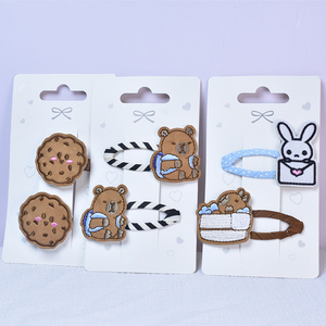 Pinza de Pelo con Diseño de Animal Bordado con Cinta, Linda y a la Moda, para Niños, Fiestas y Regreso a Clases - Product Image 2