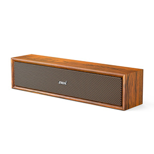 Subwoofer de barra de sonido larga para altavoces de ordenador de madera retro al por mayor para uso en PC portátil - Product Image 1