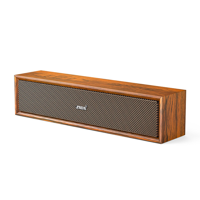 Wholesale Retro for Wooden Computer Speakers Long Sound Bar Subwoofer for Notebook PC Use