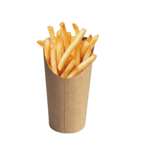 Tasse à frites en papier jetable épaissi de haute qualité boîte d'emballage alimentaire en gros
