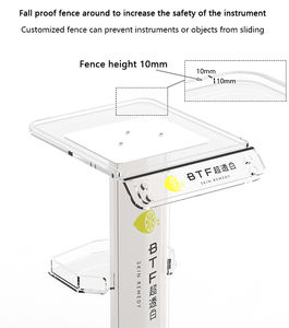 Carro de ruedas de acrílico para <span class=keywords><strong>Spa</strong></span> de belleza, carrito de mano y <span class=keywords><strong>amp</strong></span>, carrito de salón, vendedor de fábrica China - Product Image 6