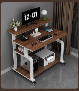 Bureau d'<span class=keywords><strong>ordinateur</strong></span> de bureau pouvant accueillir une <span class=keywords><strong>imprimante</strong></span>, <span class=keywords><strong>petit</strong></span> bureau d'étude simple <span class=keywords><strong>pour</strong></span> étudiants, chambre à coucher, bureau mobile - Product Image 6