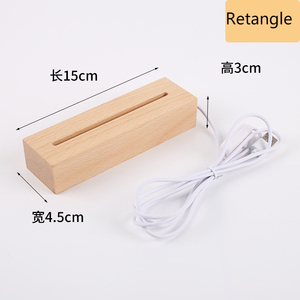 Lampe Led 3D en bois, luminaire décoratif d'intérieur, idéal pour la fête des enfants, vente en gros, nouveau modèle de - Product Image 2