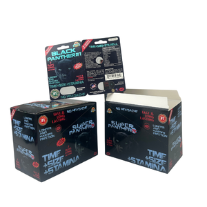 Caja de Empaque para Pastillas de Mejora Masculina Black Panther/Caja de Cartón 3D con Blister para Mejora del Rendimiento <span class=keywords><strong>Sexual</strong></span> Masculino Black Panther - Product Image 2