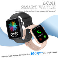 Reloj inteligente deportivo de lujo para caballero, pulsera de silicona con respuesta a llamadas, Gps, a la moda, LC201