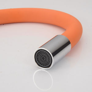 ก๊อกเย็นเดี่ยวพร้อมที่จับสังกะ<span class=keywords><strong>ส</strong></span>ีสายยางซิลิโคนยืดหยุ่น<span class=keywords><strong>ส</strong></span>ูง grifo lavabo <span class=keywords><strong>ส</strong></span>ำหรับอ่างล้างจานในครัวก๊อกน้ำสีดำที่จับเดี่ยว - Product Image 4