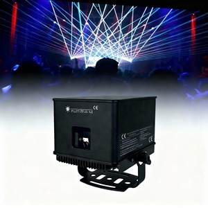 Lumière laser RGB 3W, étanche IP65, dissipateur thermique en aluminium intégré, 18/<span class=keywords><strong>27</strong></span> canaux DMX maître/esclave pour événements en plein air - Product Image 1