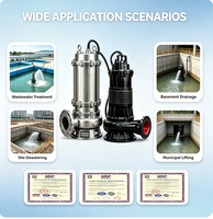 Pompe submersible durable en fonte de haute qualité pour eaux usées, OEM, grande capacité, série WQ pour l'irrigation