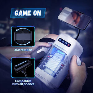 自動男性用吸引加熱マスターベーターオーラルカップストロークリアル膣吸引セックスマシン振動<span class=keywords><strong>W</strong></span>/電話ホルダー - Product Image 3