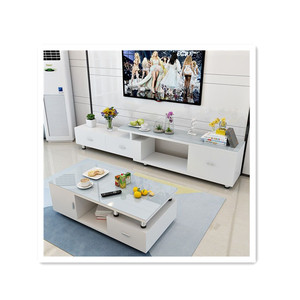 Simple Design Wooden Home Hotel Furniture Set Show <strong>Case</strong> <strong>TV</strong> <strong>Stand</strong> Melamine Laminated Coffee Table - Product Image 6