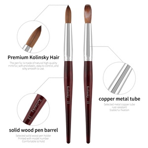 Pinceles con Logotipo Personalizado 2026, <span class=keywords><strong>Pincel</strong></span> <span class=keywords><strong>para</strong></span> Arte de <span class=keywords><strong>Uñas</strong></span> 100% Kolinsky Puro, <span class=keywords><strong>Pincel</strong></span> de <span class=keywords><strong>Uñas</strong></span> Acrílico Kolinsky de la <span class=keywords><strong>Mejor</strong></span> Calidad <span class=keywords><strong>para</strong></span> <span class=keywords><strong>Uñas</strong></span> Acrílicas - Product Image 5