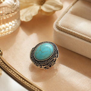 Anello Vintage Traforato per Donne, Anello Creativo di Design Retrò, Accessorio per Dito - Product Image 2