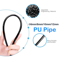 8mm 6mm 10mm 12mm Tube d'air Tube pneumatique Tube tuyau d'eau Transparent bleu rouge noir PU compresseur de gaz tuyau tuyau