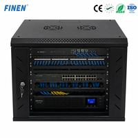 Armoire murale pour serveur 19 pouces, rack de serveur, CE ISO SPCC, panneaux latéraux amovibles, OEM ODM, en stock, revêtement en poudre