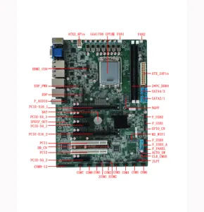 ELSKY H670 Chipset AlderLake I9-14900 I9-13900 1*In-tel I219V+5*In1tel I226-V 2*PCIE_X16 3*PCIE_X4 PCIE4.0 Lga 1150 Motherboard