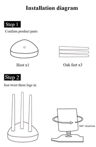 Hot Bán Bàn cà phê hiện đại với Loa Bluetooth & không dây sạc-Tam giác đồ nội thất phòng khách, lắp ráp dễ dàng - Product Image 6