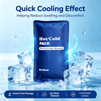 Compresse de gel chaud/froid personnalisée OEM, réutilisable pour la thérapie physique, soulagement des gonflements et de la douleur