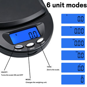 डिजिटल उच्च सटीकता 100 जी 0.01 जी गहने स्केल एलसीडी डिस्प्ले एब्स + स्टेनलेस स्टील बैटरी संचालित ढक्कन घर का उपयोग - Product Image 4