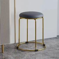 Chaise de salle à manger moderne de luxe avec éponge douce et cadre en métal, tabouret empilable pour le maquillage, meubles de maison