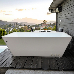 Vasca idromassaggio in acrilico rettangolare di grado commerciale-Spa terapeutica, efficienza termica | Fabbrica diretta - Product Image 4