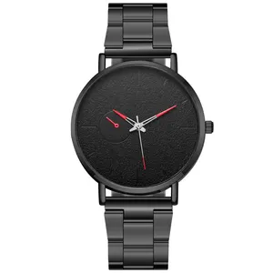 2021时尚休闲超薄男士简约手表奢华不锈钢表带手表手表石英表