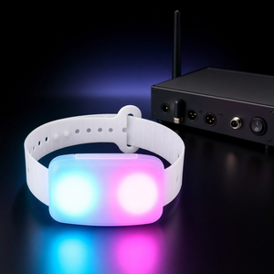 Pulsera LED Compatible con DMX512, Logotipo Personalizado, Sincronización RF en Grupo, Servicio de Iluminación Intermitente, Pulsera LED para Grandes Conciertos, Eventos y Deportes en Estadios - Product Image 1
