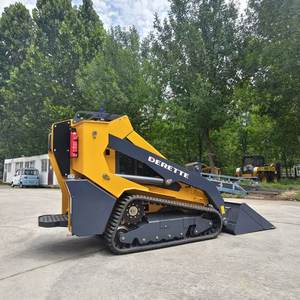 送料無料 1トン derette XC1100 ミニスキッドステアローダー 中国製 独自の油圧システム搭載 フロントエンドローダー アタッチメント付き - Product Image 2