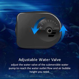 Débit d'eau réglable WEIPRO suspendu à l'écumeur de protéines d'aquarium en plastique avec pompe à eau AC 5W pour aquarium de récif d'eau salée - Product Image 4