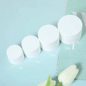 Pot de crème mate de vente chaude sous-embouteillage cosmétique 5g 15g 20g 30g 50g conteneur d'emballage cosmétique pot en plastique - Product Image 4