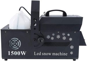 Machine à neige LED 1500W DMX512 avec télécommande RGB <span class=keywords><strong>3</strong></span> en 1 pour fête, Noël, mariage, effet de neige de scène, fabricant d'effets de neige artificiels - Product Image 3
