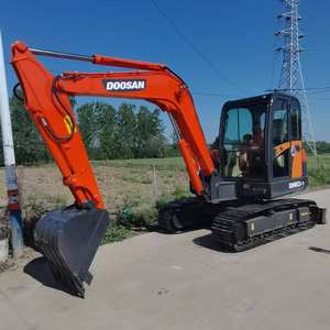 Mini-excavatrice compacte à économie de carburant de 6 tonnes d'occasion Doosan DH60 DX55 DX60E-10N 5 tonnes pour les petits projets de construction, d'aménagement paysager et agricoles - Product Image 2