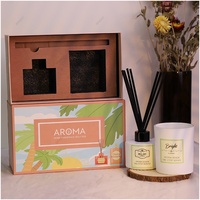Série d'emballages saisonniers personnalisés Coffret cadeau diffuseur de roseau et bougie Bocaux cadeau en carton de luxe Emballage de bougie
