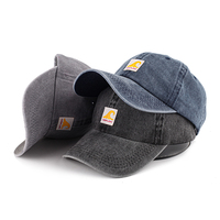 Gorra de béisbol de sarga lavada unisex al por mayor, gorra ajustable Vintage para papá