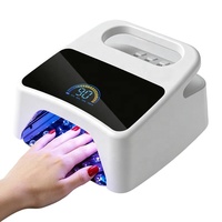 Lampe à ongles UV LED sans fil 6000 mAh, rechargeable, pour le séchage du vernis gel, portable, avec minuterie automatique, pour usage domestique et en salon