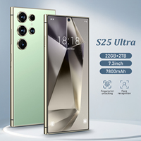 Prix de Gros pour le Nouveau Smartphone Original S25 Ultra 22 Go + 1 To, Écran 7 Pouces, 5G Débloqué, Android 14, Téléphone Mobile avec Processeur Déca-cœur HD