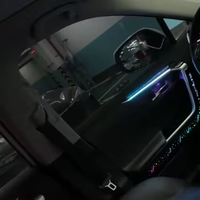 Kit d'éclairage d'ambiance LED 26 points pour voiture, modèle Galaxy Starship 7 EM-I 25-26, avec éclairage central, quatre portes, aigus sonores, cercle lumineux, contrôle via APP et WeChat