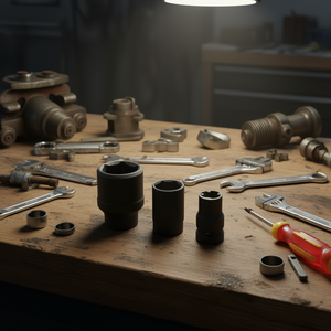 Fervi <b>Impact</b> <b>Socket</b> Wrench Set 3 Pc Metric Hex Drive Tool Kit - Product Image 3