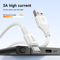 Câble USB-A vers Type-C HOCO renforcé, charge rapide, transfert de données, anti-casse, pour téléphones mobiles iPhone 17 Type-C
