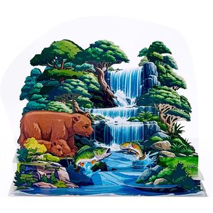 Hummingbird Mama Bear 3D Pop-Up Mother's Day Greeting Cards Paper Irregular Shape <b>Matte</b> <b>Varnish</b> Digital Printing 4 Color Vietnam - Product Image 6