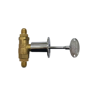 Kit de válvula de llave de gas recta LPG de 1/2 pulgadas para chimenea de pozo de fuego con llave de 3 pulgadas - Product Image 2