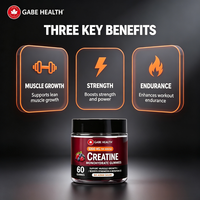 Gummies de créatine en gros 5000 mg Créatine monohydrate Sans sucre ajouté Croissance musculaire maigre Force et puissance pour la musculation OEM